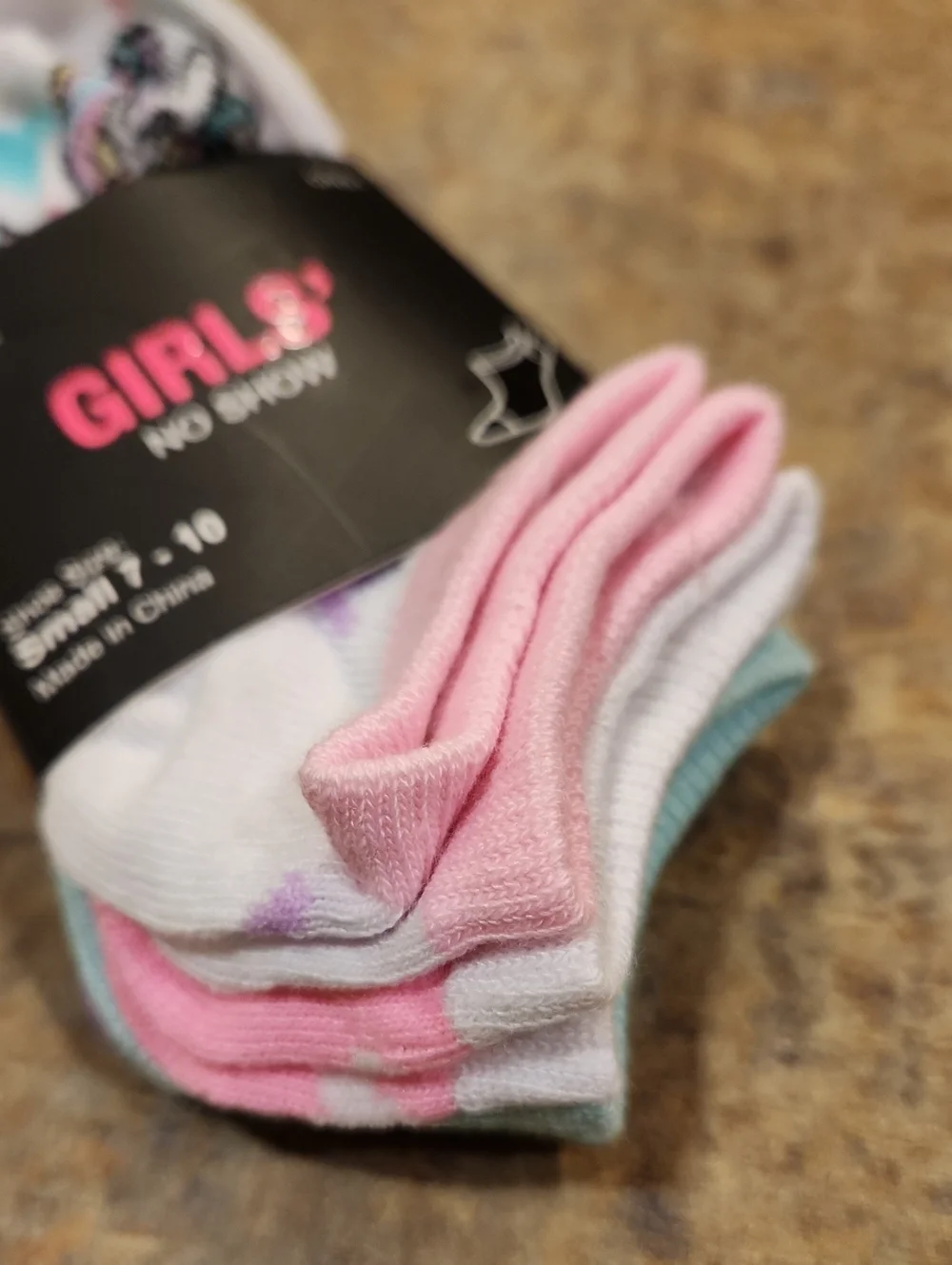 2 Packs Of Girls No Show Socks